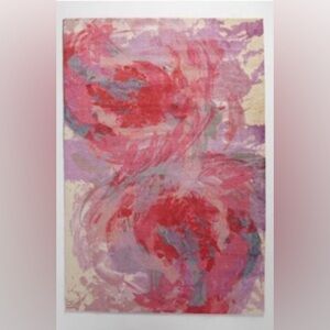 Pink and Purple Abstract Felicity Rug 2 x 3